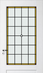 glas in lood deurpaneel Leeds