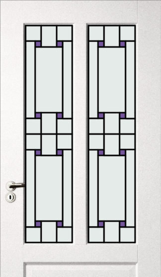 Manchester | set glas in lood | deur