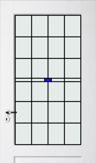 glas in lood deurpaneel Glasgow