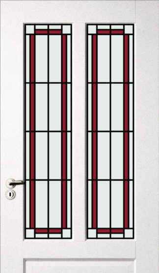 Birmingham | set glas in lood | deur